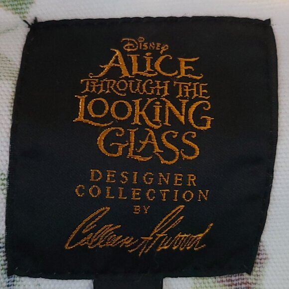 DISNEY COLLEN ATWOOD "ALICE THROUGH THE LOOKING GLASS" FLORAL BUTTON UP JACKET - Picture 2 of 11